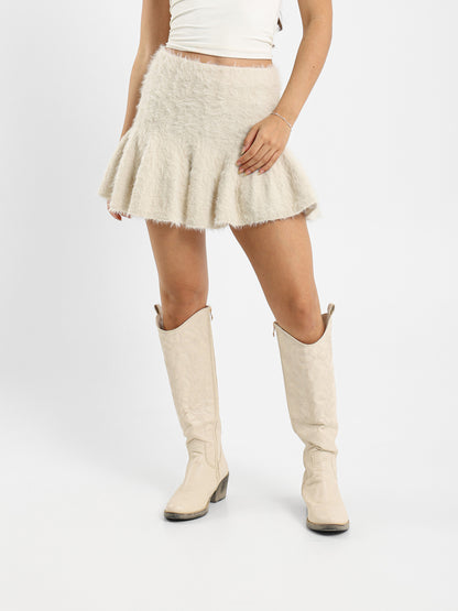 Fluffy Mini Skirt