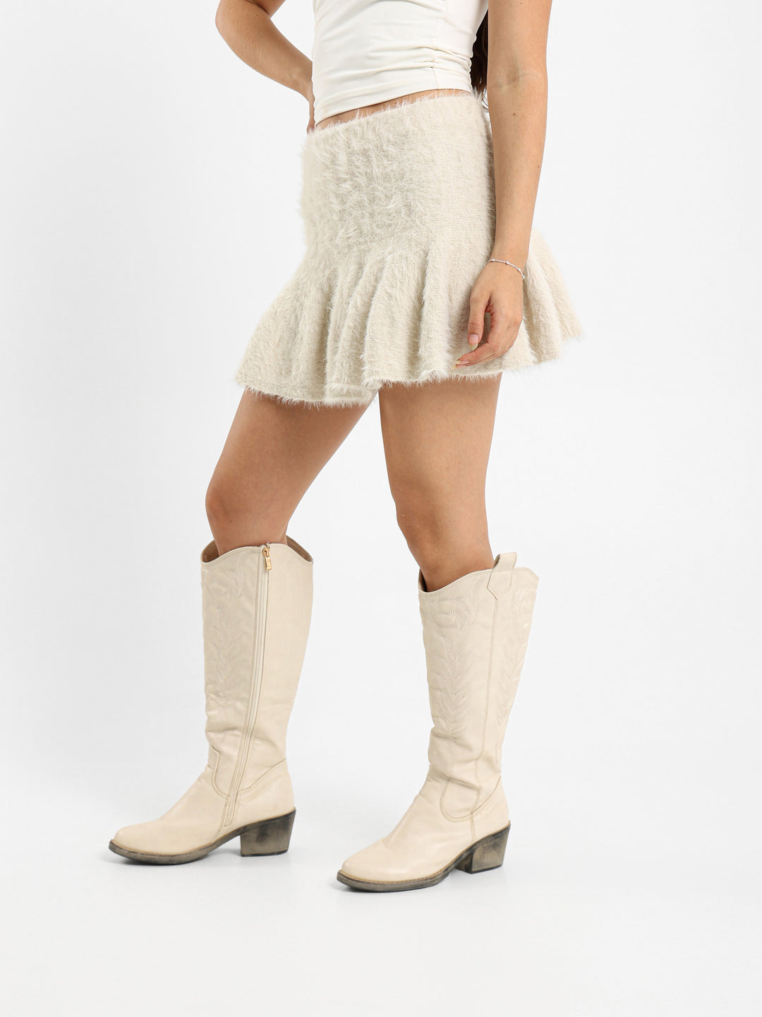 Fluffy Mini Skirt