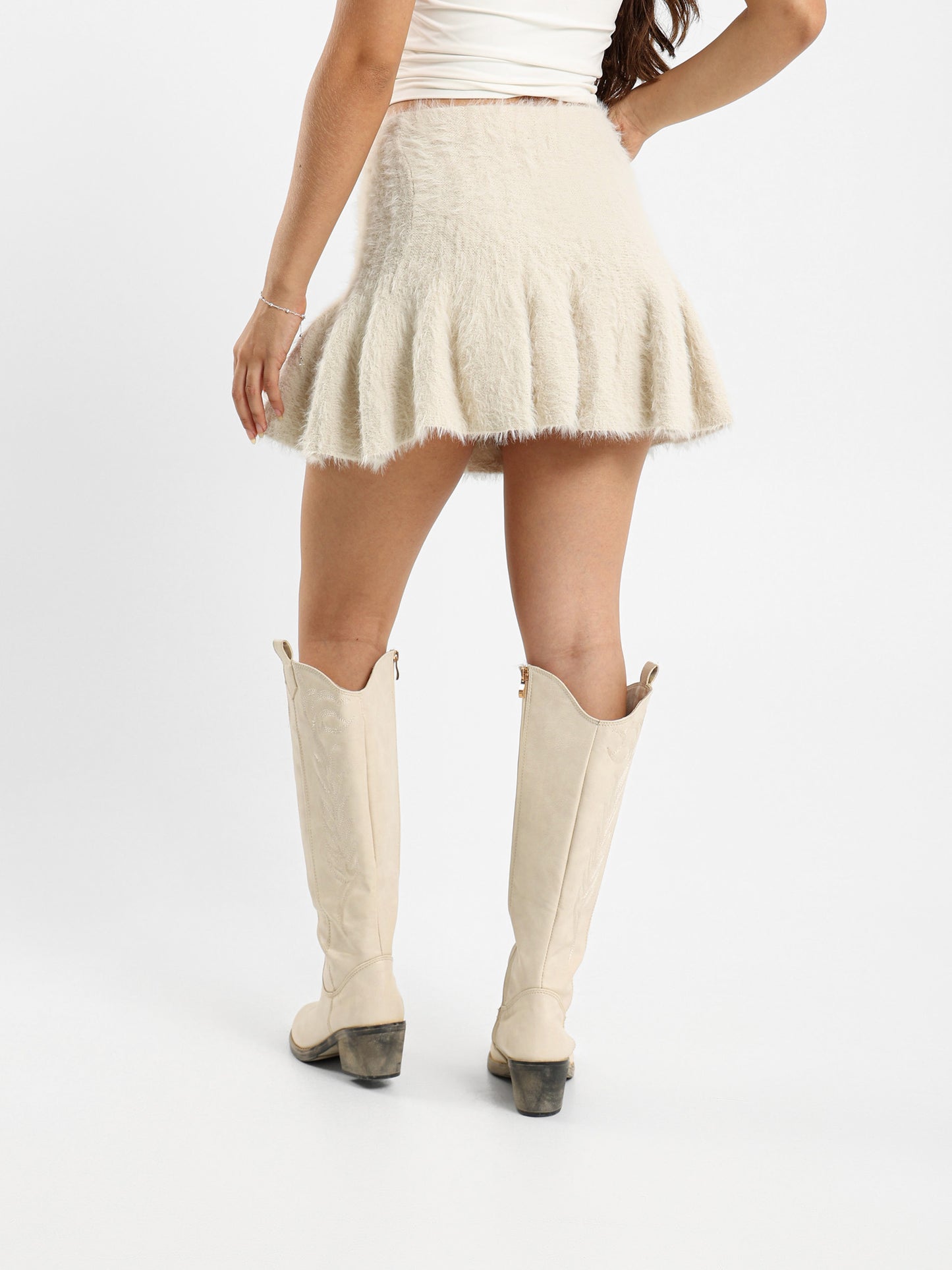 Fluffy Mini Skirt