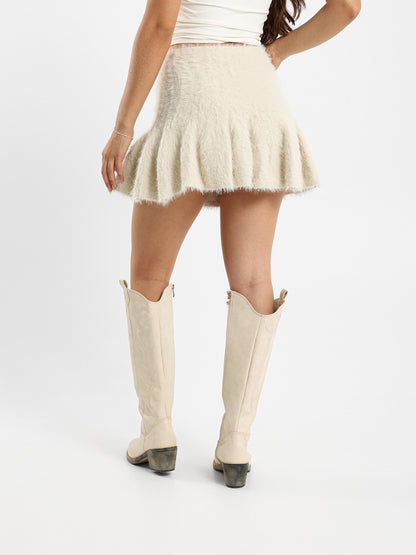 Fluffy Mini Skirt