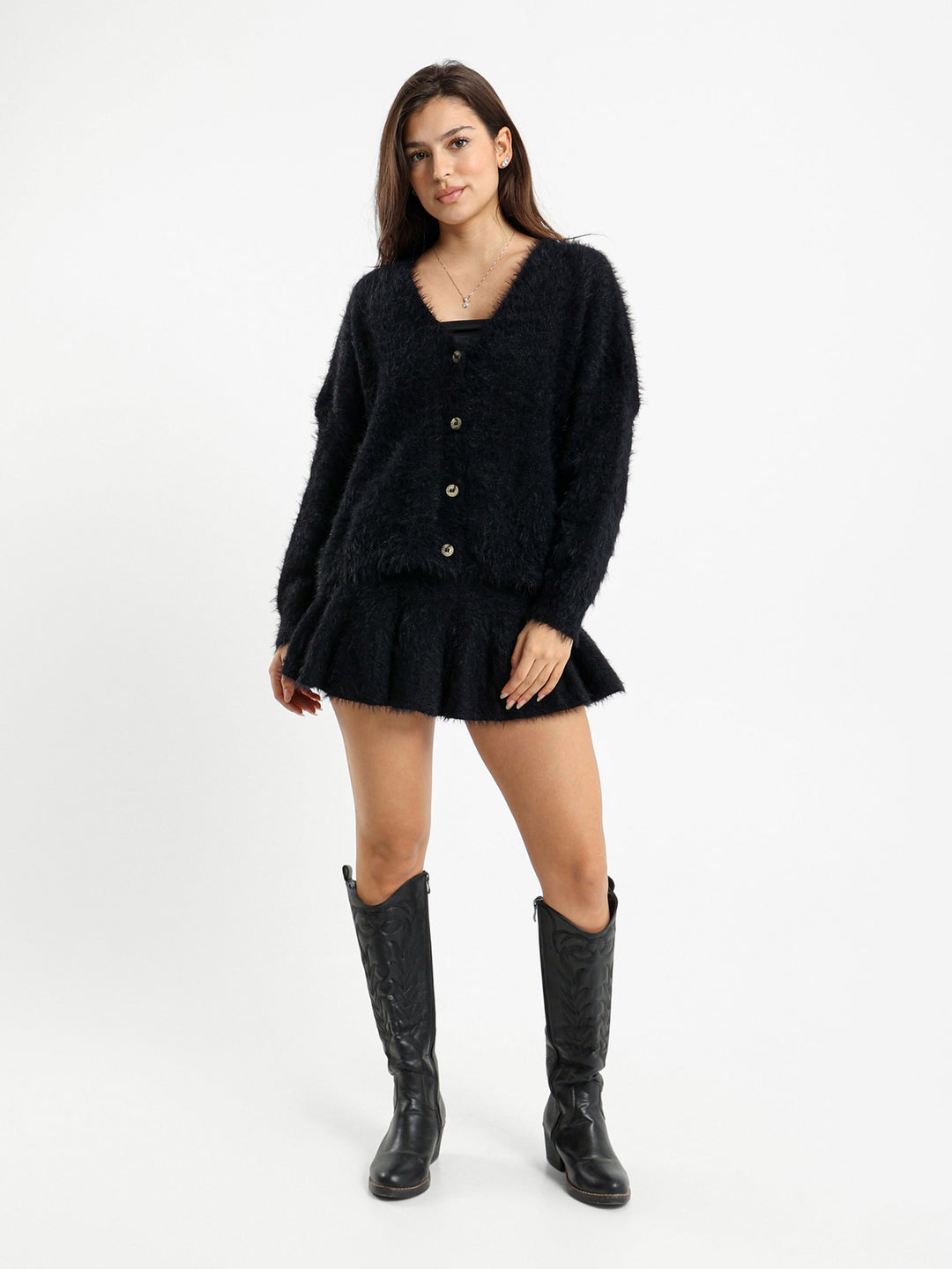 Fluffy Mini Skirt