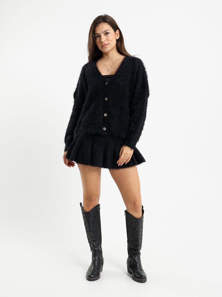 Fluffy Mini Skirt