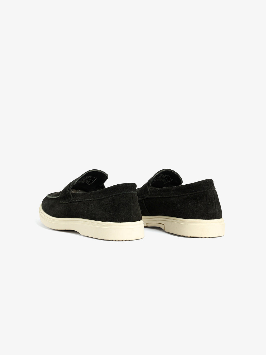 Suede Penny Loafer with Cream Sole