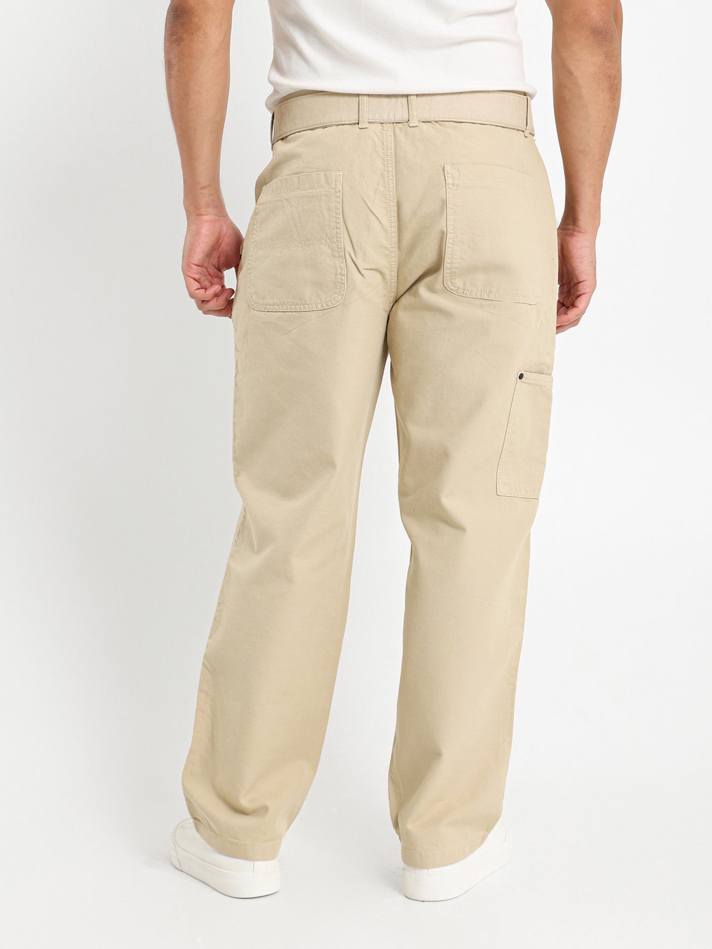 Relaxed Pants With Clean Pockets