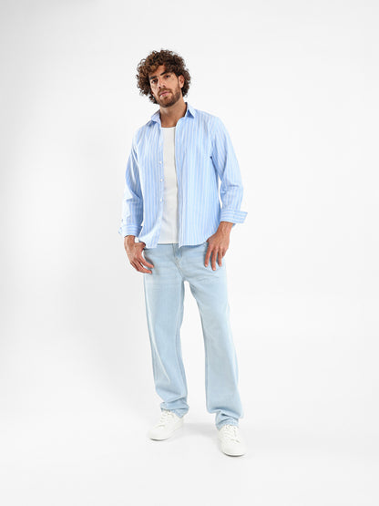 Thin Striped Basic Shirt