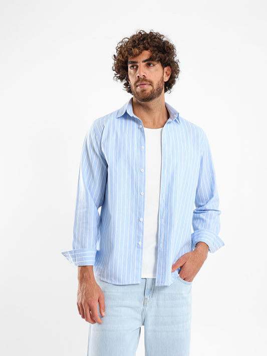 Thin Striped Basic Shirt