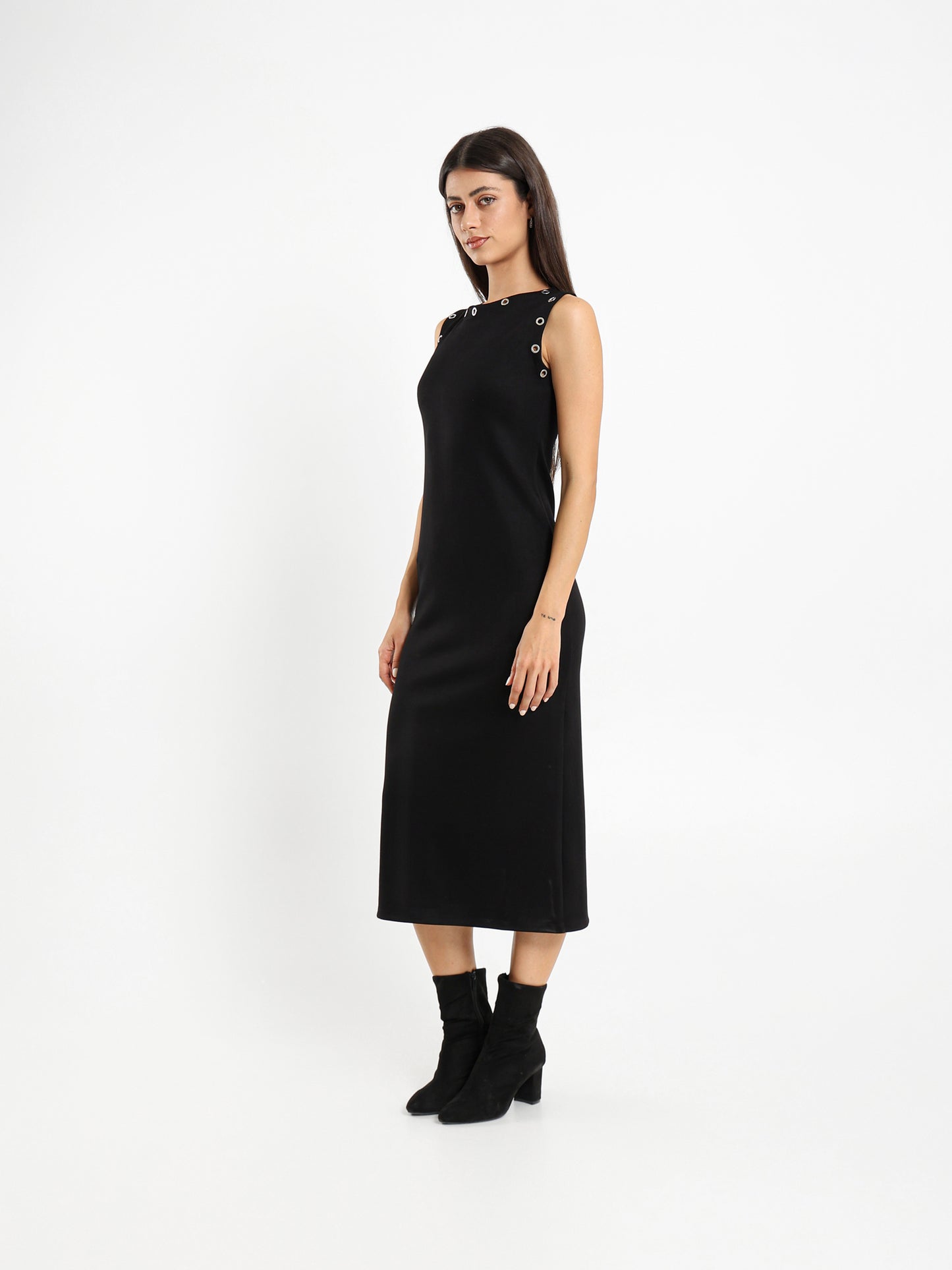 Eyelet Midi Dress