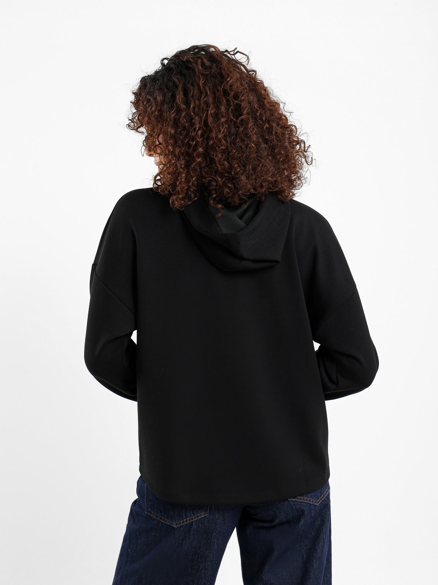 Quarter Zip High-Low Sweatshirt