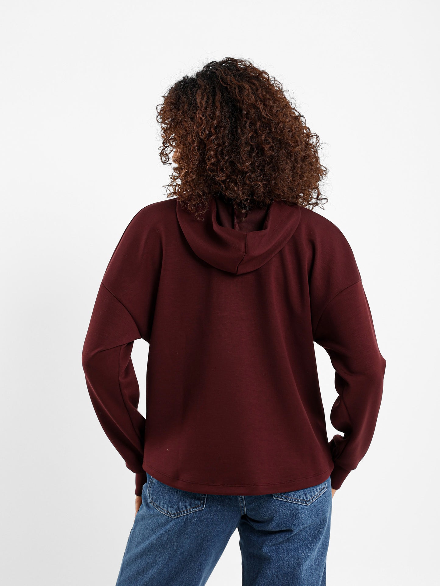 Quarter Zip High-Low Sweatshirt