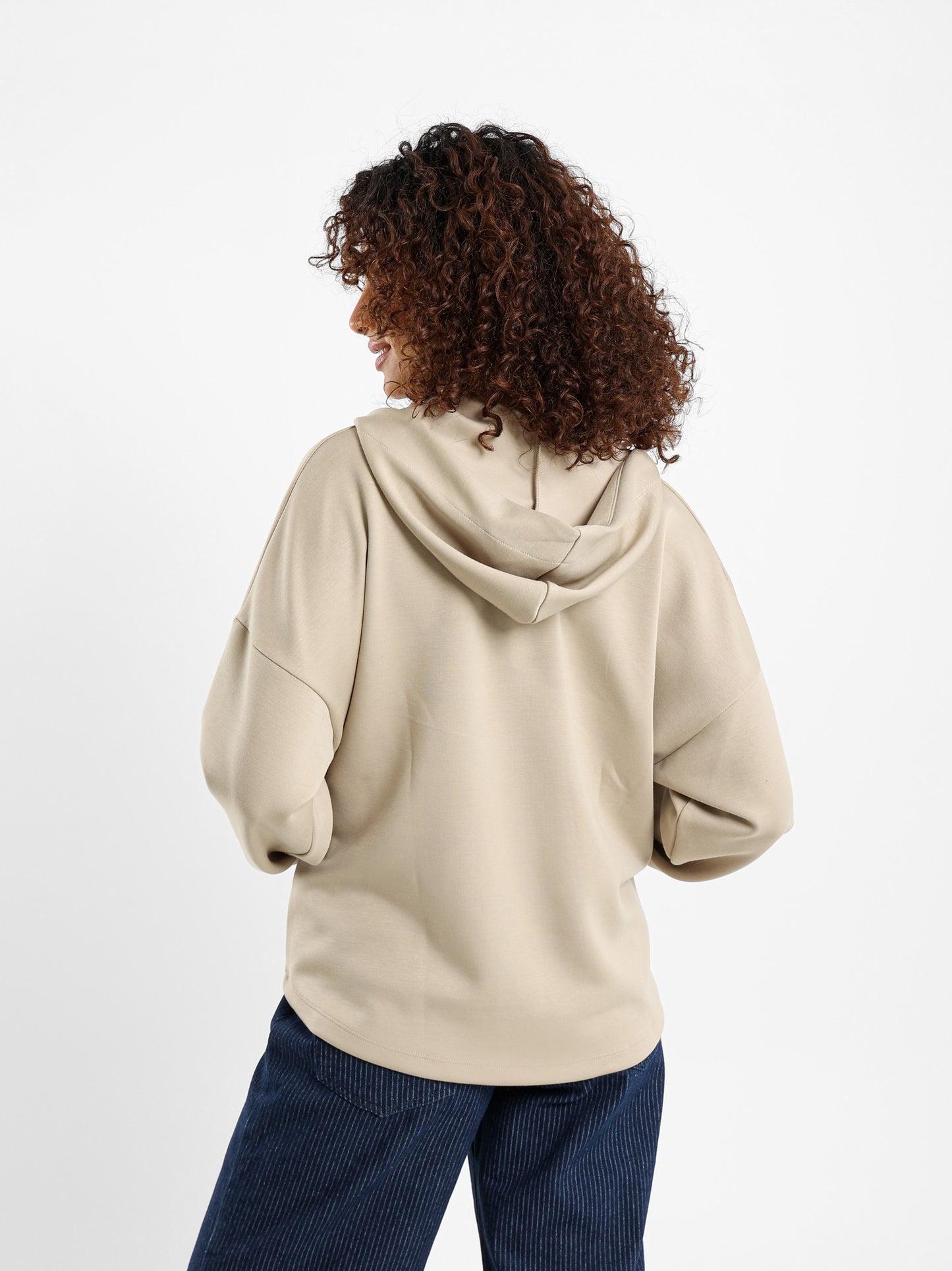 Quarter Zip High-Low Sweatshirt
