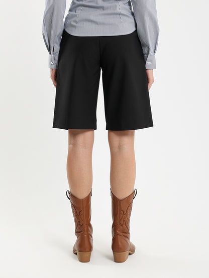 Front Pleated Shorts