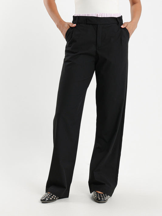 Tailored Wide-Leg Pants