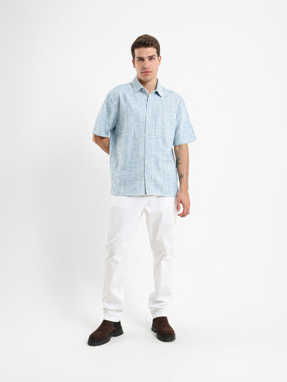 Jacquard Denim Shirt