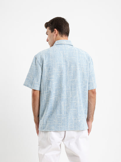 Jacquard Denim Shirt