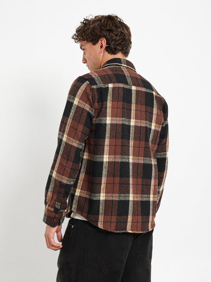 Checkered Button Overshirt