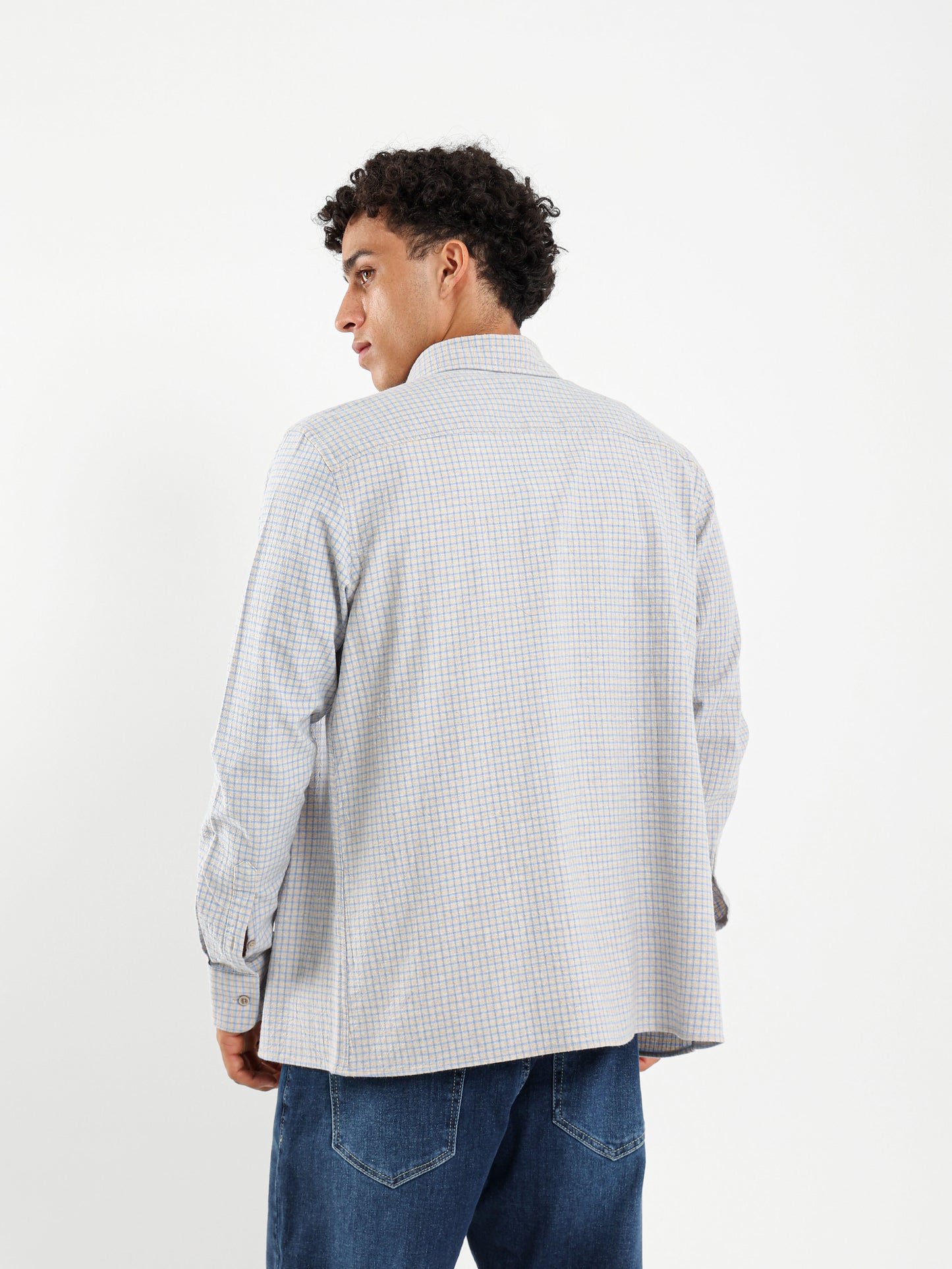 Small Grid Relaxed Fit Shirt