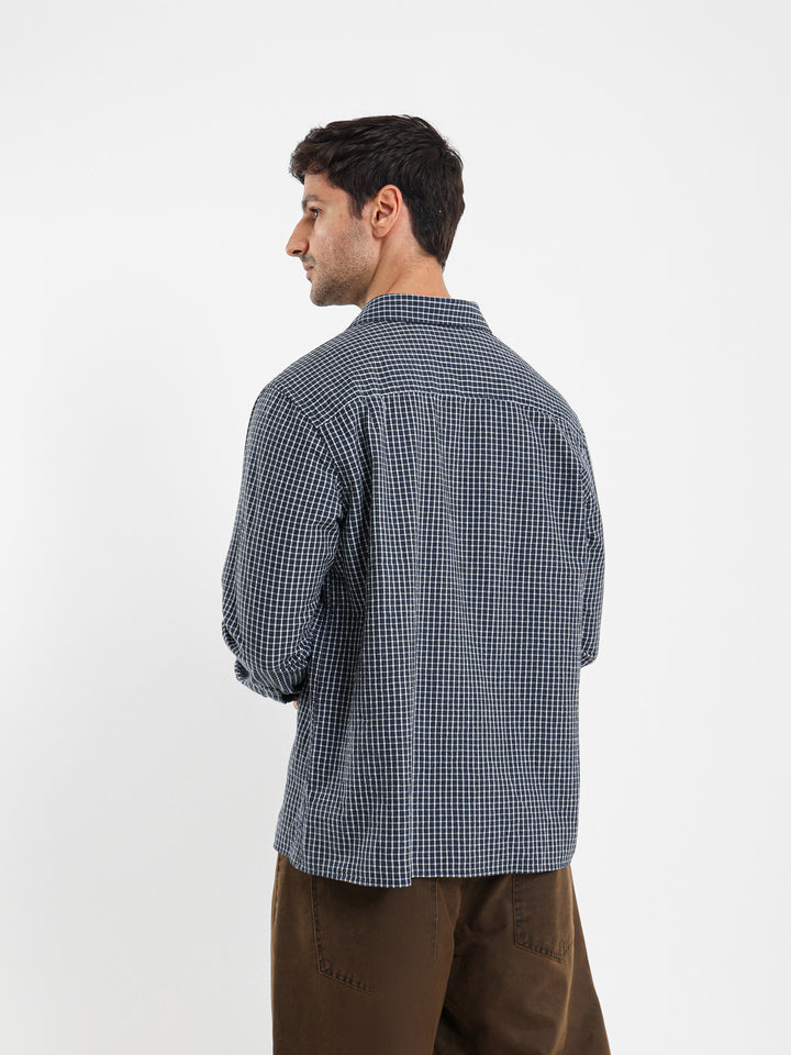 Small Grid Relaxed Fit Shirt