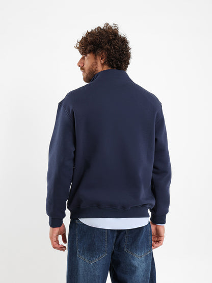 Blue Trail High Neck Sweatshirt