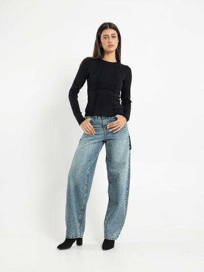 Outer Stitch Long Sleeve Tee