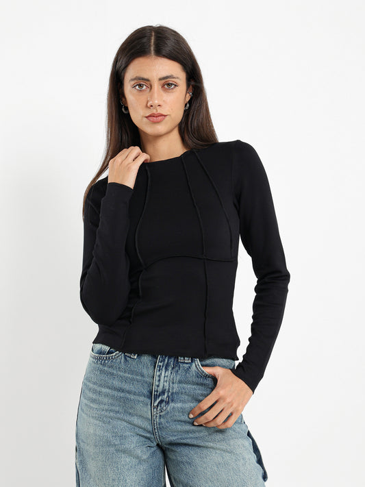 Outer Stitch Long Sleeve Tee
