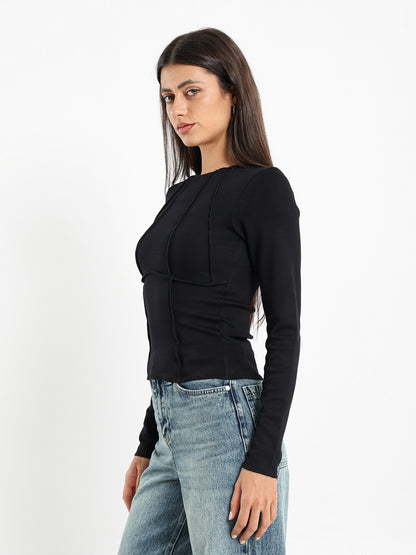 Outer Stitch Long Sleeve Tee