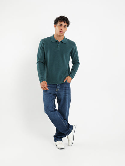 Regular Long Sleeve Buttoned Polo