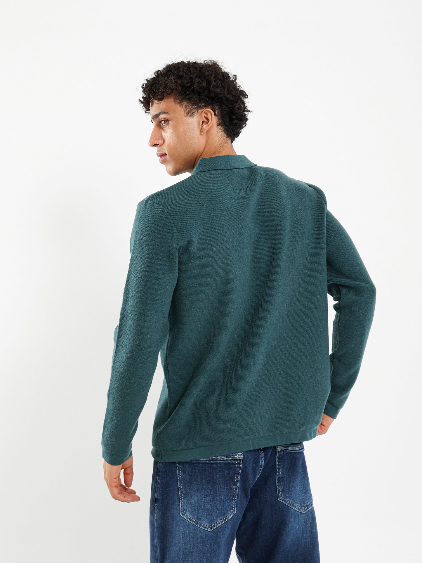 Regular Long Sleeve Buttoned Polo