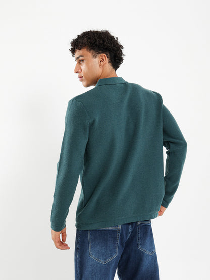 Regular Long Sleeve Buttoned Polo
