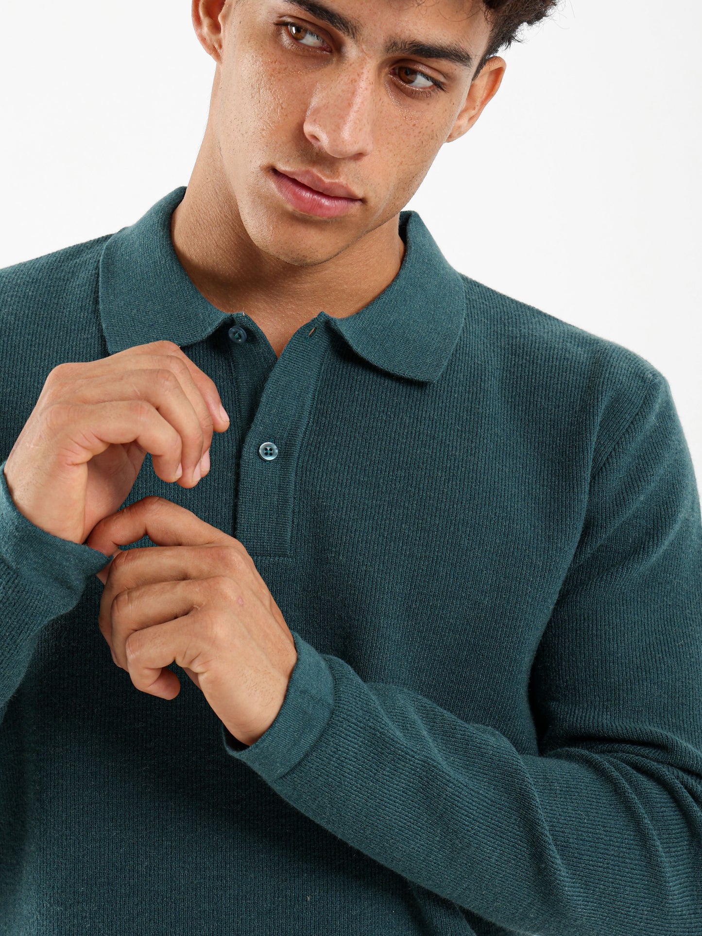 Regular Long Sleeve Buttoned Polo