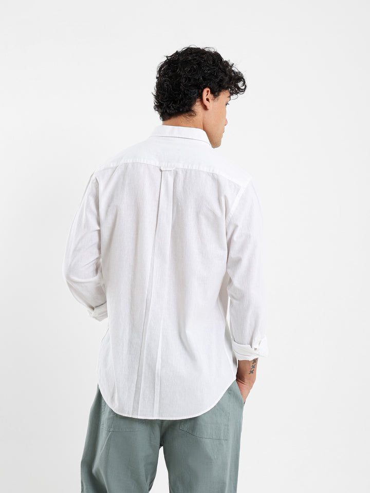 Basic Linen Long Sleeve Shirt