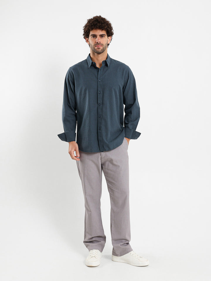 Basic Linen Long Sleeve Shirt