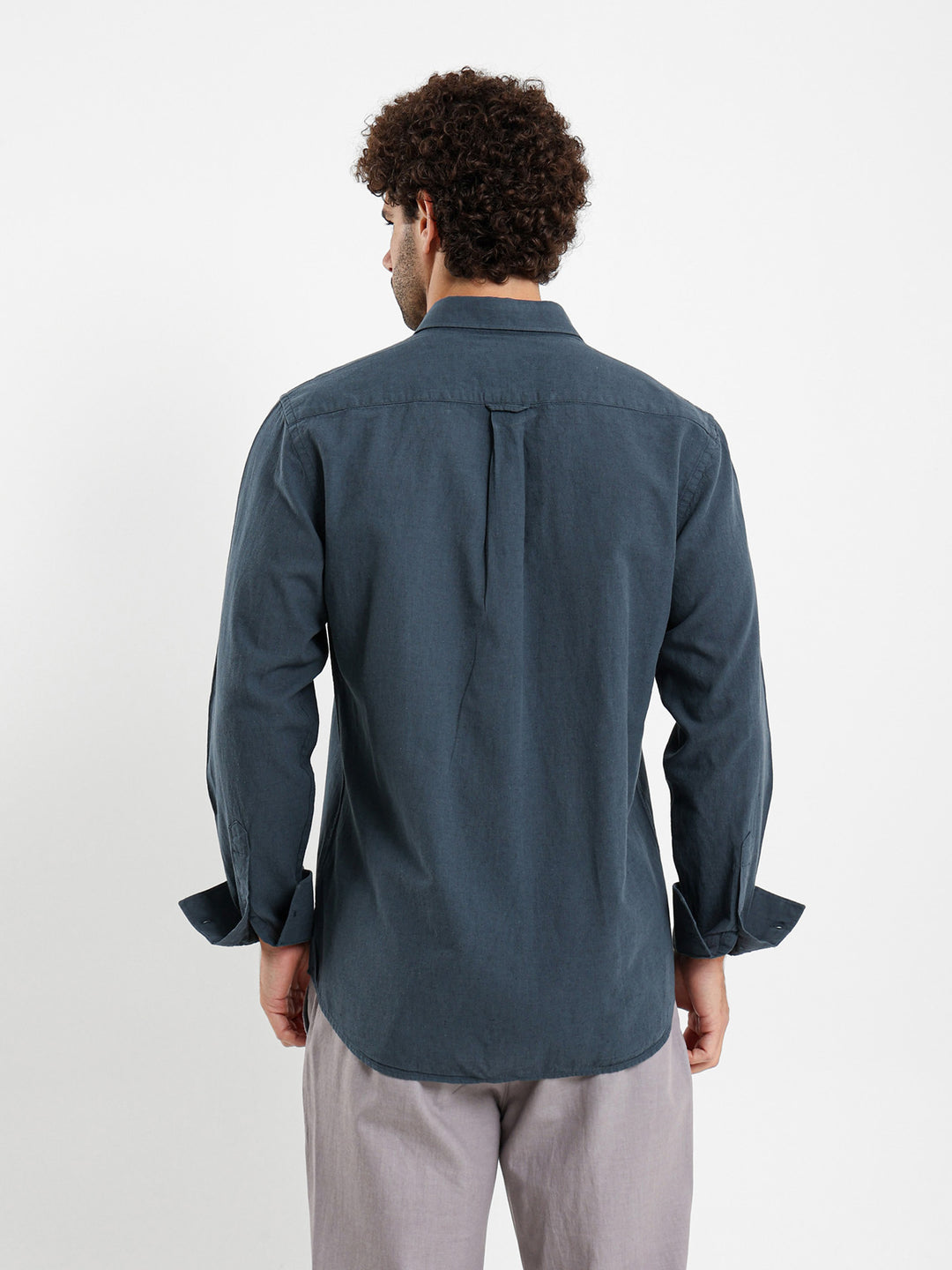 Basic Linen Long Sleeve Shirt