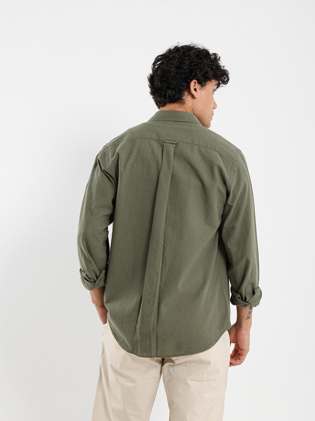 Basic Linen Long Sleeve Shirt