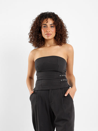 Strapless Striped Top