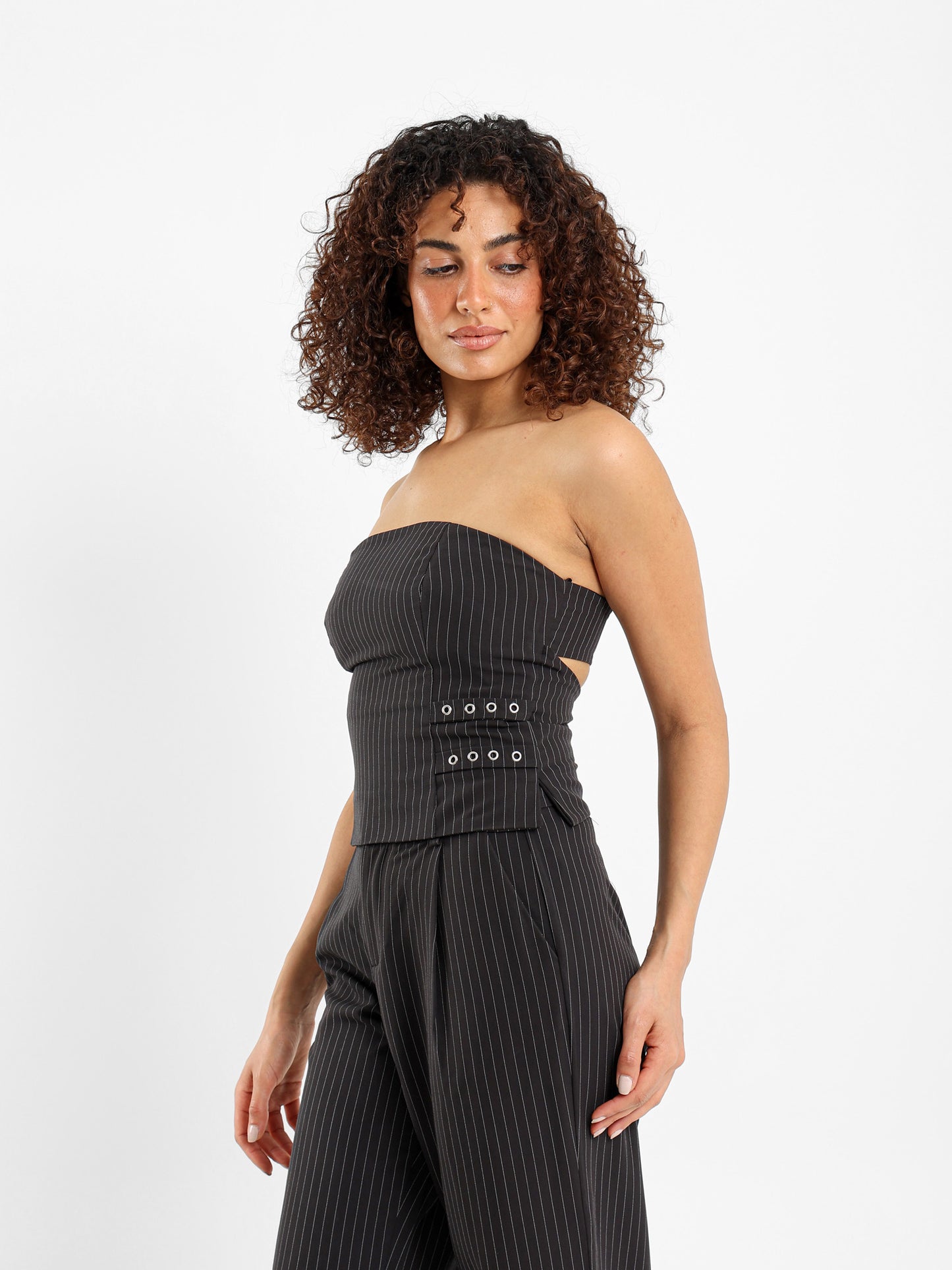 Strapless Striped Top