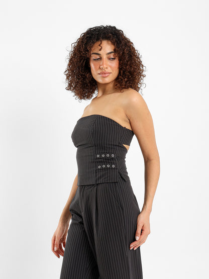 Strapless Striped Top