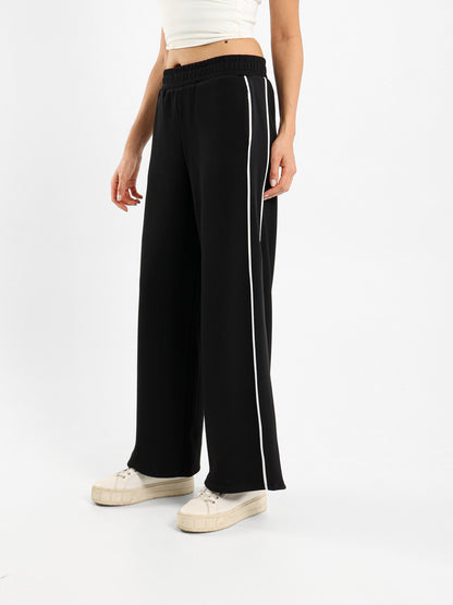 Side Panels Wide Leg Sweatpants