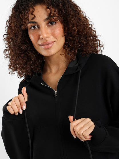 Cropped Zip Hoodie