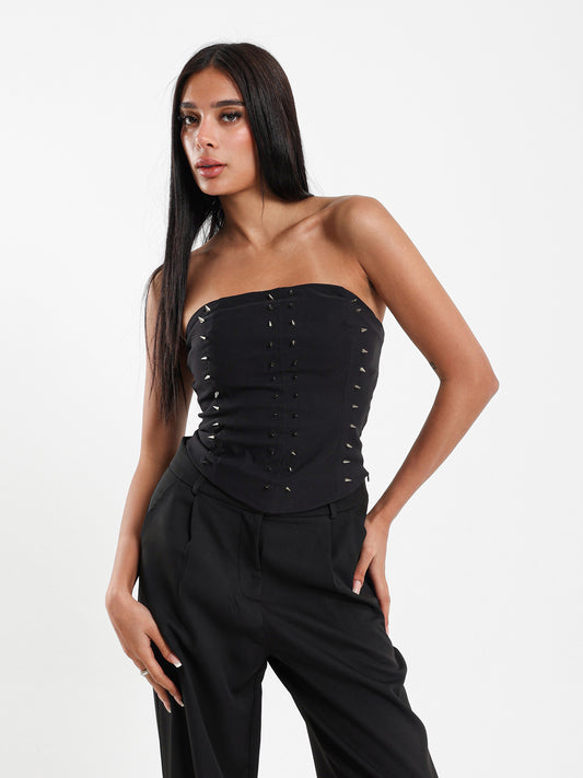 Studded Corset Top