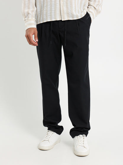 Straight Leg Front Pleated Pants