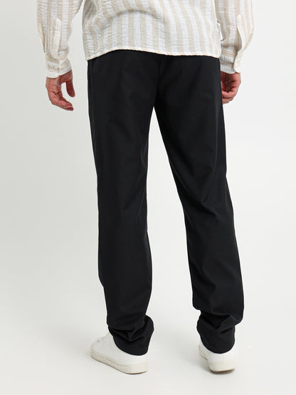 Straight Leg Front Pleated Pants
