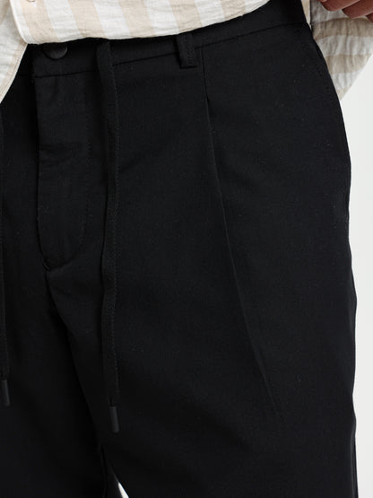 Straight Leg Front Pleated Pants