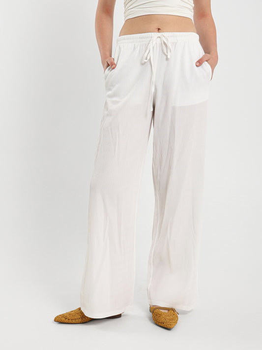 Textured Flowy Pants