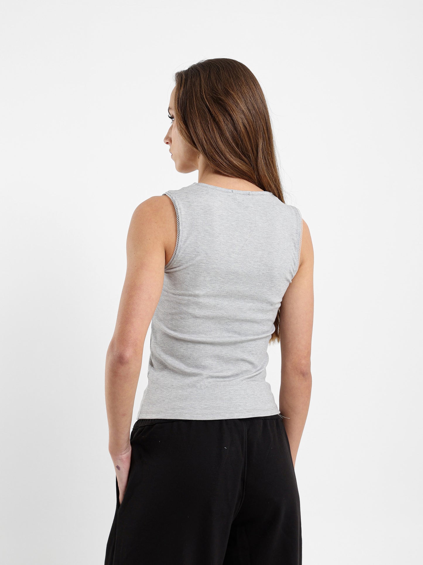 Lace & Bow Tank Top
