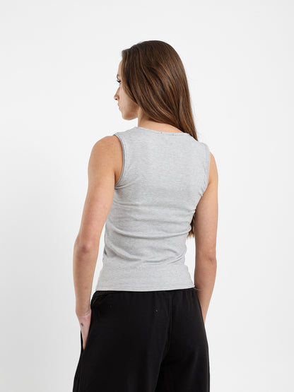 Lace & Bow Tank Top