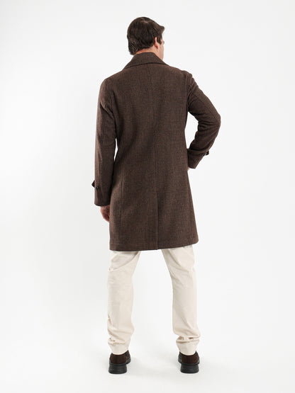 Checkered Double Breasted Coat