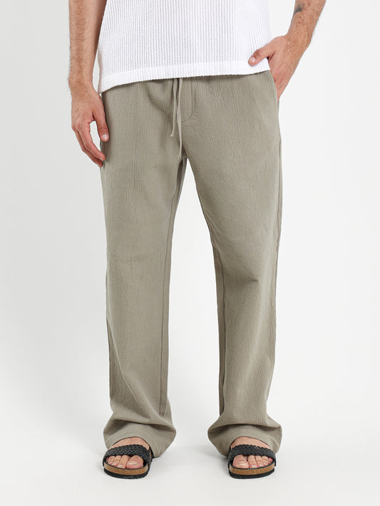 Relaxed Textured Pants