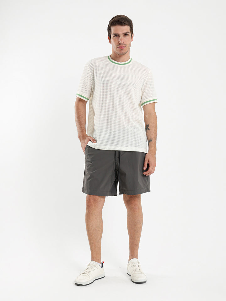 Woven Shorts with Elastic Waistband