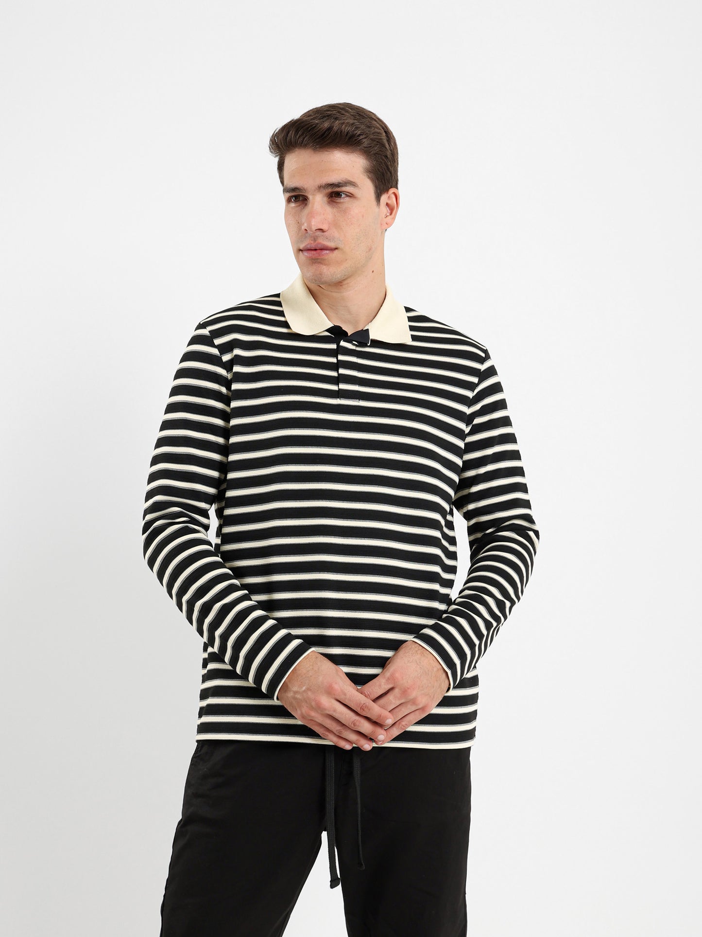 Relaxed Striped Polo Shirt