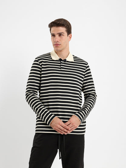 Relaxed Striped Polo Shirt